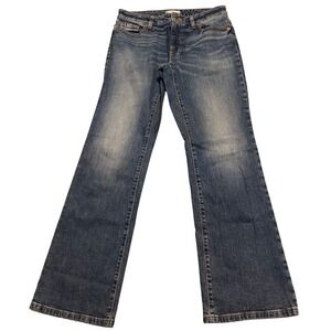 Tommy Hilfiger Bootcut Jeans Women's 6 Blue Good Medium Wash Mid Rise Stretch